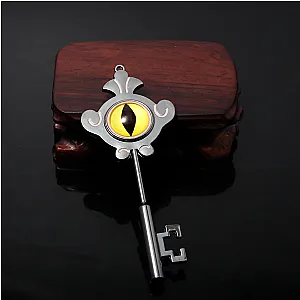 The Owl House Amity Portal Key Retro Gold Color Eye Metal Keychain