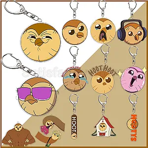 Hooty The Owl House Cute Cartoon Keychain