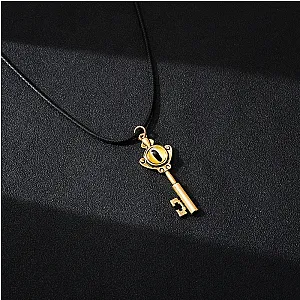 The Owl House Retro Antique Gold Color Eye Key Necklace