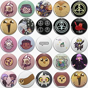 The Owl House Funny Owl Cartoon Pins Button