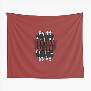 The Plot In You Band Artwork Mirrored Red Tapestry