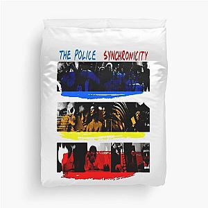 the police synchronicity album new logo Duvet Cover