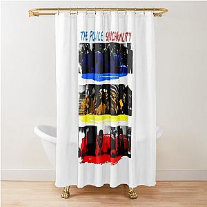 the police synchronicity album new logo Shower Curtain