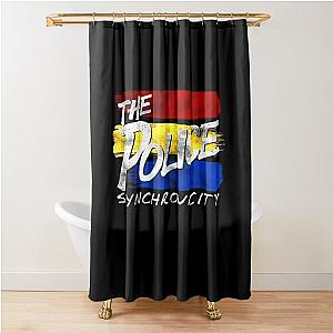 the police synchronicity album new logo Shower Curtain