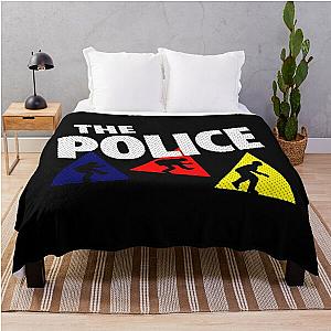 the police synchronicity album new logo Throw Blanket