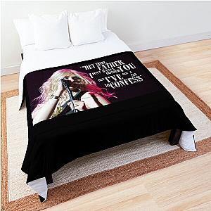 Pretty Reckless Quote Graphic  Comforter