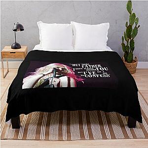 Pretty Reckless Quote Graphic  Throw Blanket