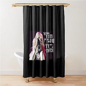 Pretty Reckless Quote Graphic  Shower Curtain