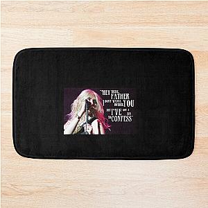 Pretty Reckless Quote Graphic  Bath Mat