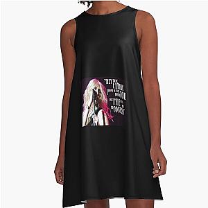 Pretty Reckless Quote Graphic  A-Line Dress