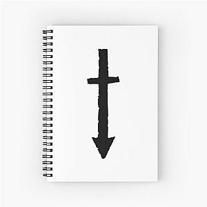 Who Loves Movie The Pretty Design Reckless Black Cross Photographic Spiral Notebook