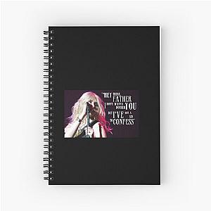 Pretty Reckless Quote Graphic  Spiral Notebook