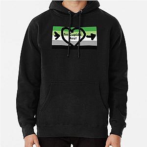 Aromantic Hoodies - "I'm Cupid's Aro!" Pullover Hoodie | The Pride Merch WP0503