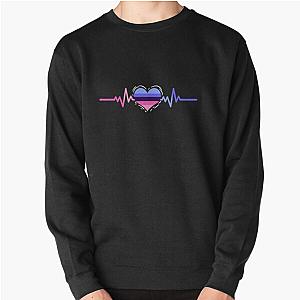 Omnisexual Sweatshirts - Omnisexual Heartbeat Omnisexual Pride Pullover Sweatshirt | The Pride Merch WP0503