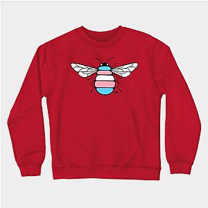 Trans Flag Sweatshirts - Trans Pride Bee Sweatshirt | The Pride Merch WP0503