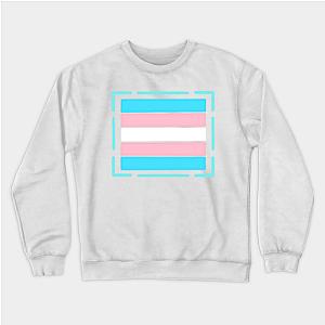 Trans Flag Sweatshirts - Trans flag - Glowing - wtframe comics Sweatshirt | The Pride Merch WP0503