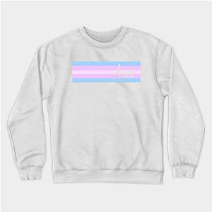 Trans Flag Sweatshirts - Love - Transgender Pride Flag banner design Sweatshirt | The Pride Merch WP0503