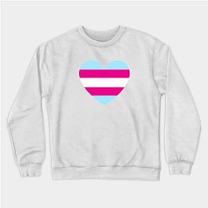 Trans Flag Sweatshirts - LGBT | Transgender Pride Flag Heart Sweatshirt | The Pride Merch WP0503