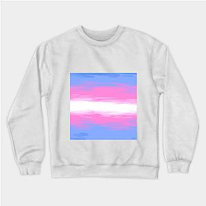 Trans Flag Sweatshirts - Painted Transgender Pride Flag Sweatshirt | The Pride Merch WP0503