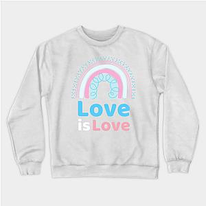 Trans Flag Sweatshirts - Love is Love Trans Pride Flag Sweatshirt | The Pride Merch WP0503