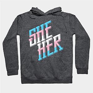 Trans Flag Hoodies - She/Her Trans Pride Hoodie TP1208 | The Pride Merch WP0503