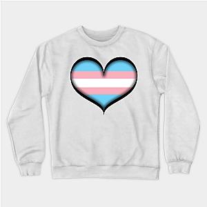 Trans Flag Sweatshirts - Transgender Heart Sweatshirt | The Pride Merch WP0503