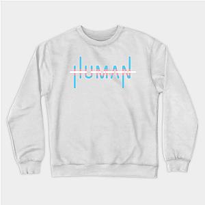 Trans Flag Sweatshirts - Human - Trans Pride Flag design Sweatshirt | The Pride Merch WP0503