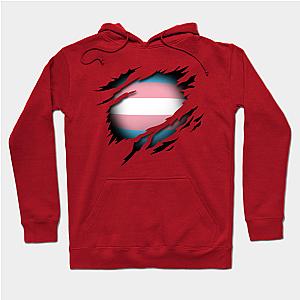 Trans Flag Hoodies - Transgender Pride in the Heart Hoodie TP1208 | The Pride Merch WP0503