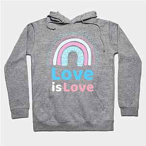 Trans Flag Hoodies - Love is Love Trans Pride Flag Hoodie TP1208 | The Pride Merch WP0503