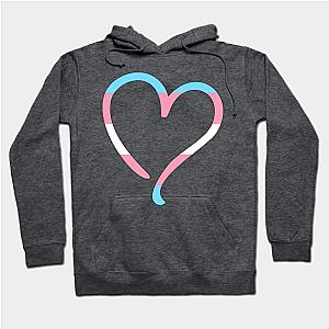 Trans Flag Hoodies - Transgender Flag Heart Hoodie TP1208 | The Pride Merch WP0503