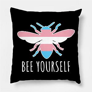 Trans Flag Pillows - Bee Yourself - Trans Pride Pillow TP1208 | The Pride Merch WP0503