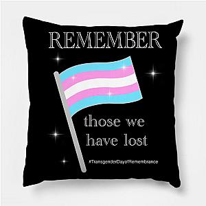 Trans Flag Pillows - Trans Day of Remembrance Pillow TP1208 | The Pride Merch WP0503