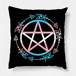 Trans Flag Pillows - Transgender Flag Pentagram Pillow TP1208 | The Pride Merch WP0503