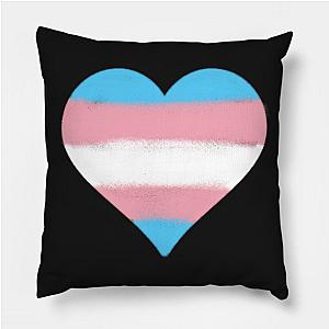 Trans Flag Pillows - Transgender Flag Heart Pillow TP1208 | The Pride Merch WP0503