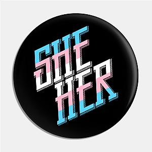 Trans Flag Pins - She/Her Trans Pride Pin | The Pride Merch WP0503