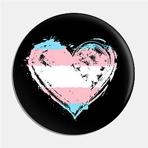 Trans Flag Pins - Transgender Pride Heart Flag Trans Awareness Rights Pin | The Pride Merch WP0503