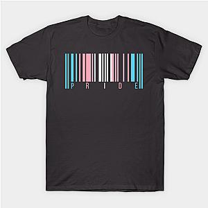 Trans Flag T-Shirts - Trans Pride Flag Barcode Design T-shirt | The Pride Merch WP0503