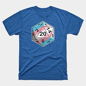 Trans Flag T-Shirts - Trans Pride d20 T-shirt | The Pride Merch WP0503