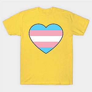 Trans Flag T-Shirts - Transgender Heart T-shirt | The Pride Merch WP0503