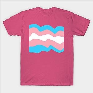 Trans Flag T-Shirts - Transgender Marshmallow Flag T-shirt | The Pride Merch WP0503