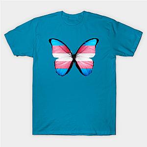 Trans Flag T-Shirts - Pride Butterfly T-shirt | The Pride Merch WP0503