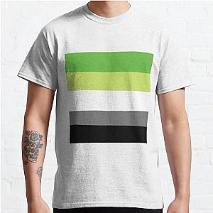 Aromantic T-Shirts - Aromantic pride Classic T-Shirt | The Pride Merch WP0503