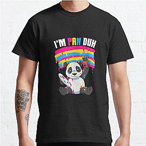 Im Pan Duh Panda Pansexual Pride Flag Classic T-Shirt Flagship | The Pride Merch WP0503