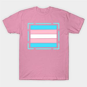 Trans Flag T-Shirts - Trans flag - Glowing - wtframe comics T-shirt | The Pride Merch WP0503