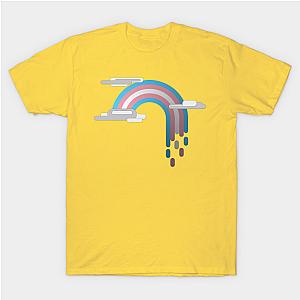 Trans Flag T-Shirts - Minimalist Transgender Drip Rainbow T-shirt | The Pride Merch WP0503