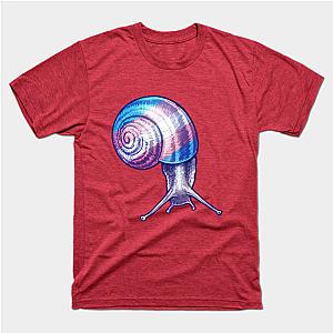 Trans Flag T-Shirts - Trans Snail T-shirt | The Pride Merch WP0503