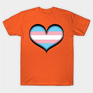 Trans Flag T-Shirts - Transgender Heart T-shirt | The Pride Merch WP0503