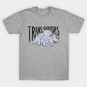 Trans Flag T-Shirts - Trans-ceratops T-shirt | The Pride Merch WP0503