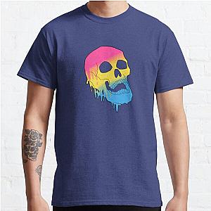 LGBT Pride Melting Skull - Pan Flag Classic T-Shirt Flagship | The Pride Merch WP0503