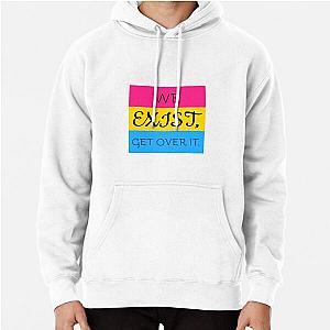 We Exist, Get Over It. - Pride Flag Design - Pansexual Community Pullover Hoodie Flagship | The Pride Merch WP0503